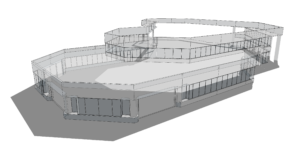 3D model of a portion of Harvard Corportate Center Building 1